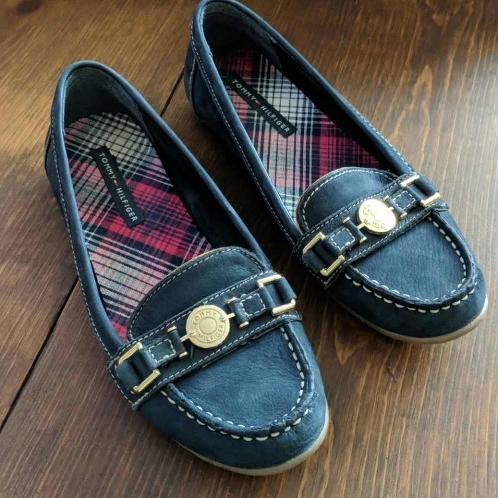 Navy Tommy Hilfiger loafers